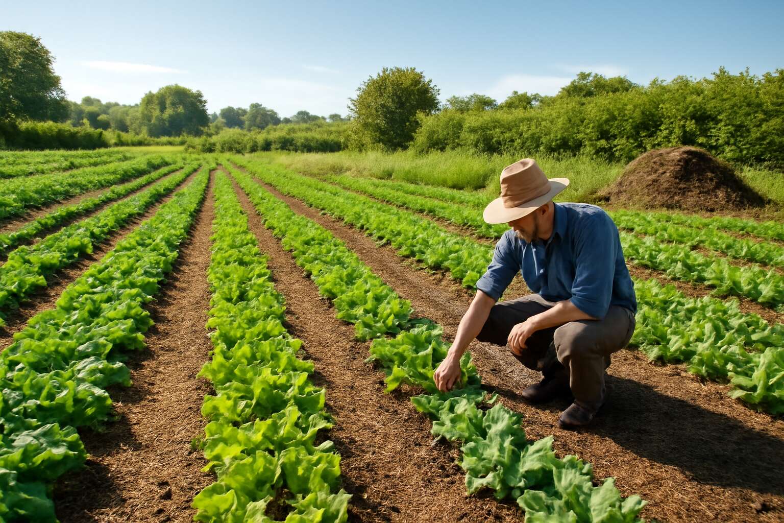 how organic farming can be practiced at present answer