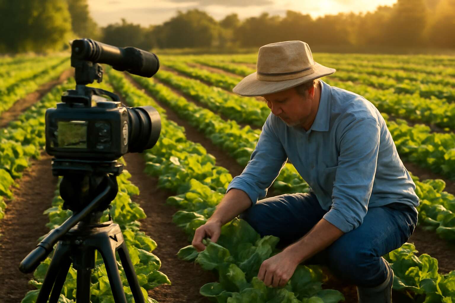 organic farming video clip