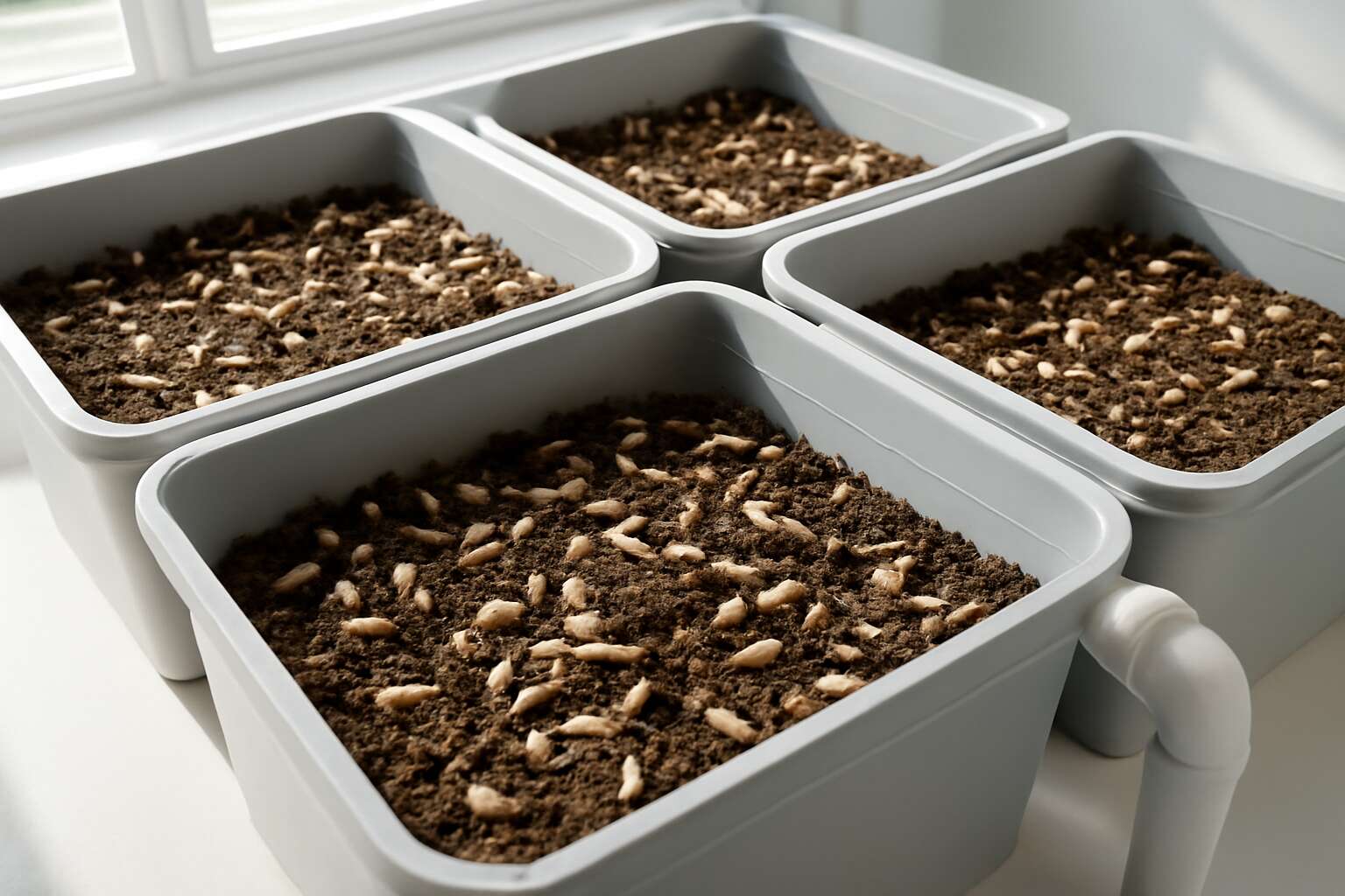 maggots organic farming